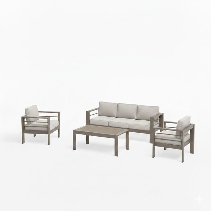 Outdoor Patio Set, All-Weather With Thick Cushions