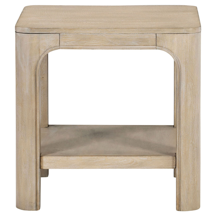 Solano 2-piece Square Coffee Table Set Weathered Mango