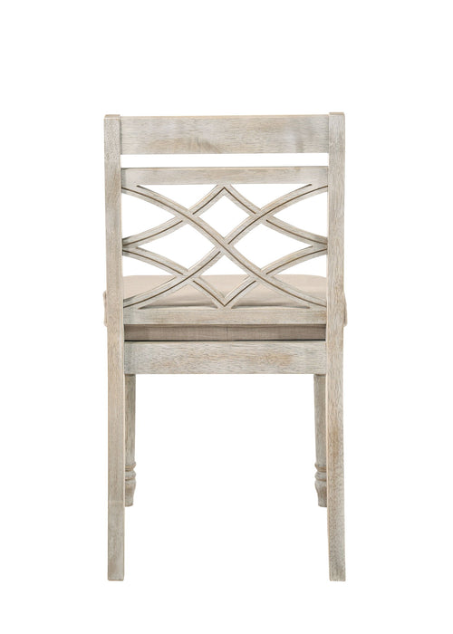 Havanna - Wide Chair With Cushion (Set of 2) - Off White