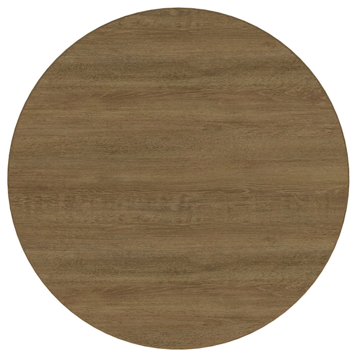 Arini 7-piece Round Dining Table Set Sand Wash and Black