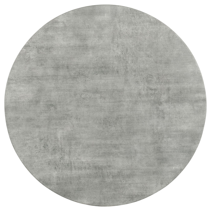 Royceton - Top Dining Table Industrial Round Dining Table - Gray / Black