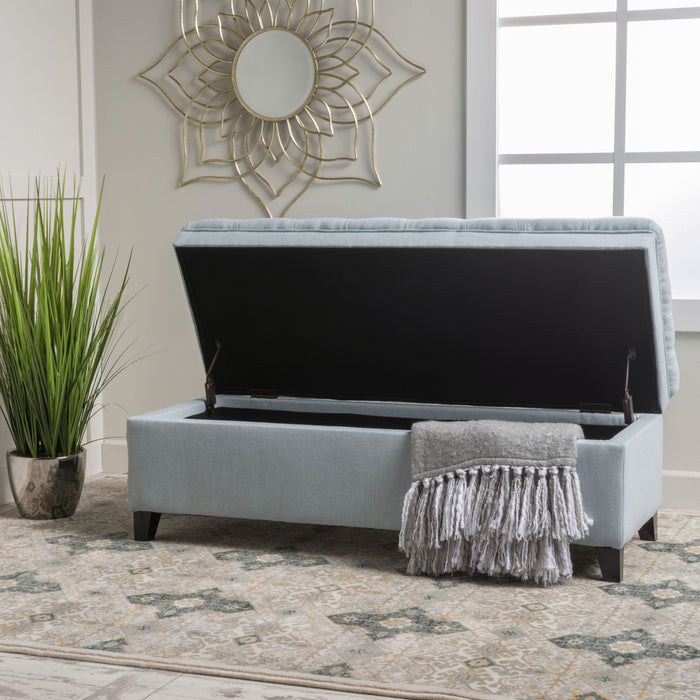 Juliana - Storage Ottoman With Birch Legs