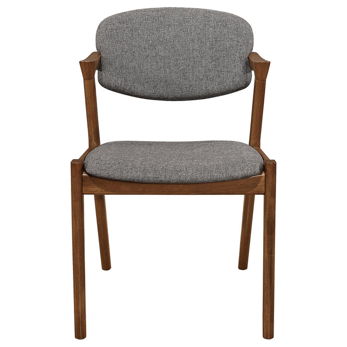 Modern Dining Chair And Zigzag Arm Design (Set of 2)