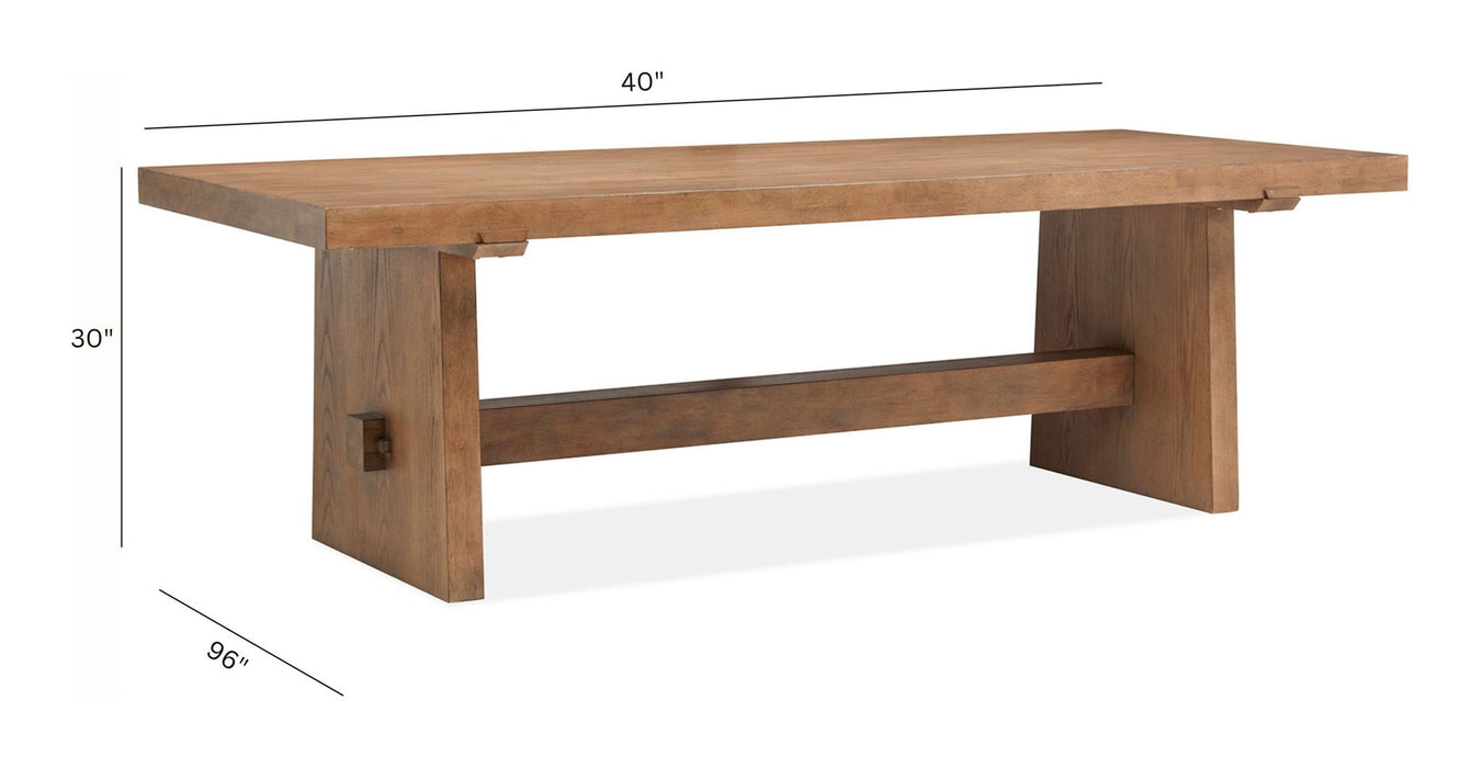 Lindon - Trestle Dining Table Set