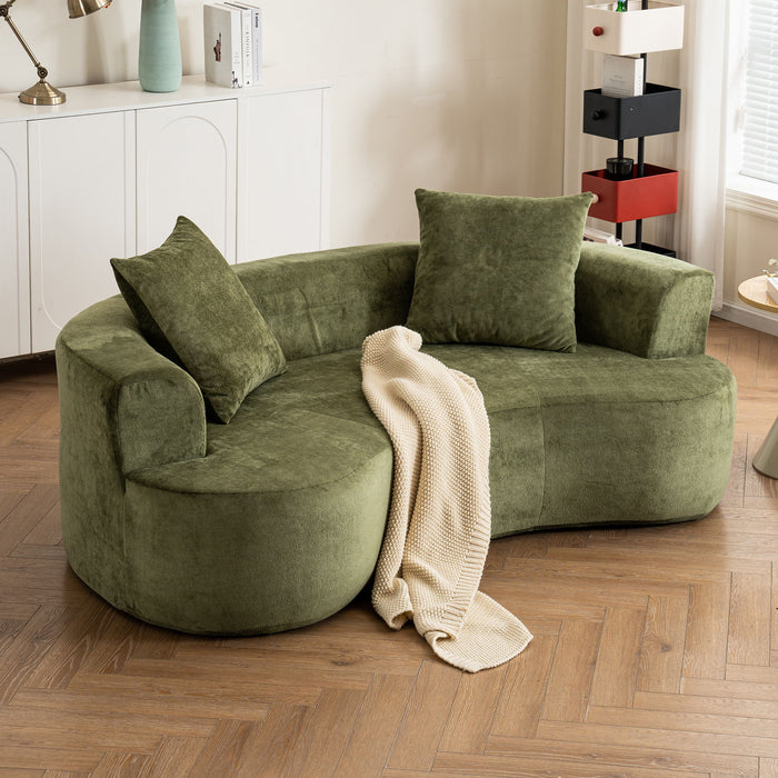 Cloud Modular Sectional Sofa With Chaise, With Deep Seat