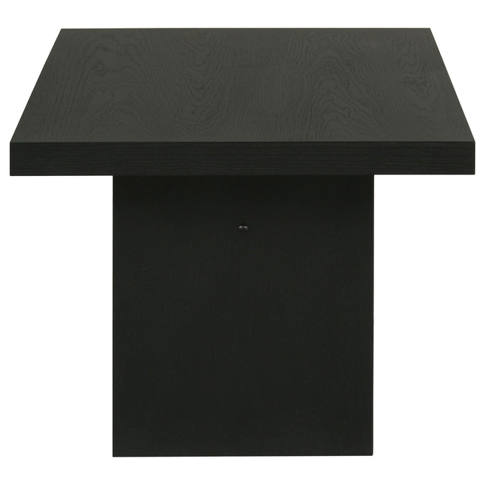 Decker 47-Inch Rectangular Cocktail Coffee Table Black