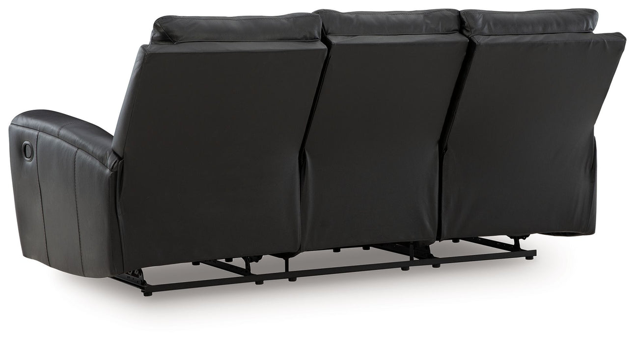 Glossmore - Reclining Sofa - Black