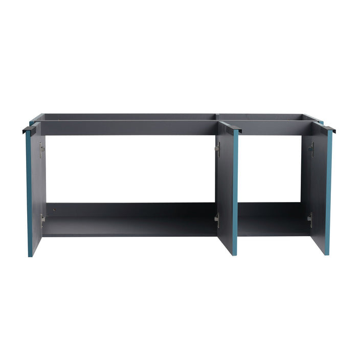 Contemporary Wall Mounted Bathroom Vanity With Soft Close Doors