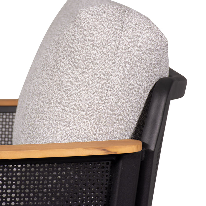 Chair With Armrests (Set of 2) - Black / Black Multi