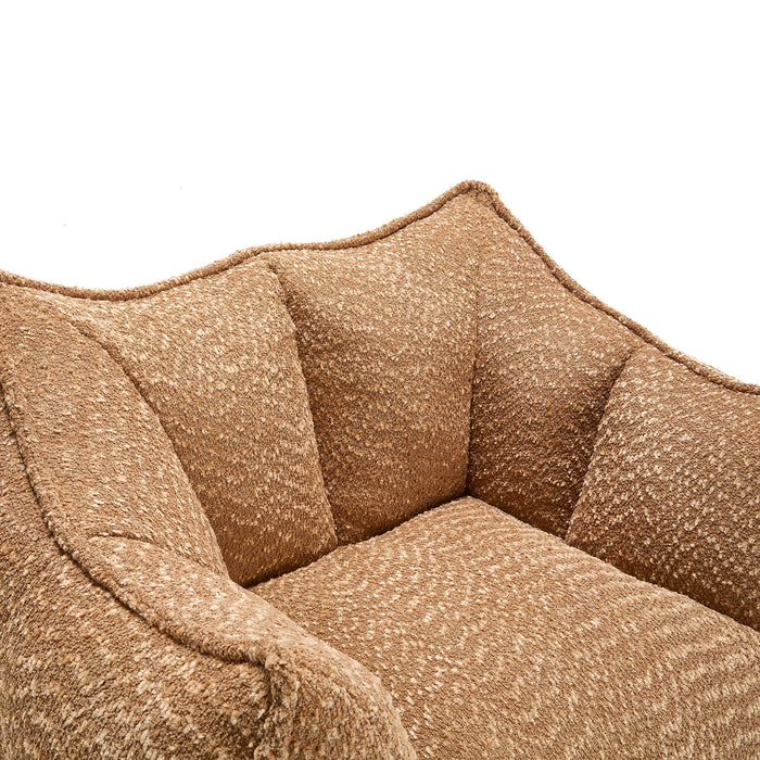Comfortable Chenille Sofa Chairs With Highly Resilient Foam For Living Rooms And Bedrooms