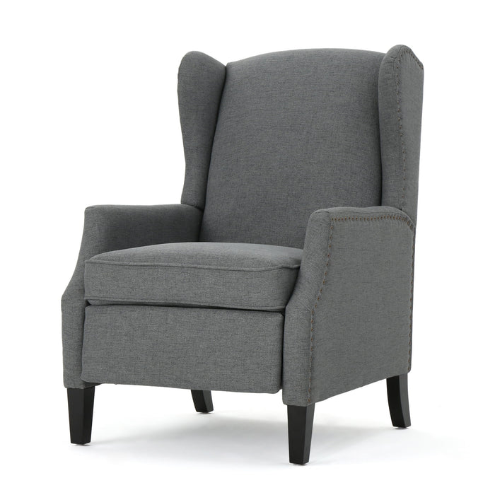 Westeros Wing Back Fabric Upholstered Recliner