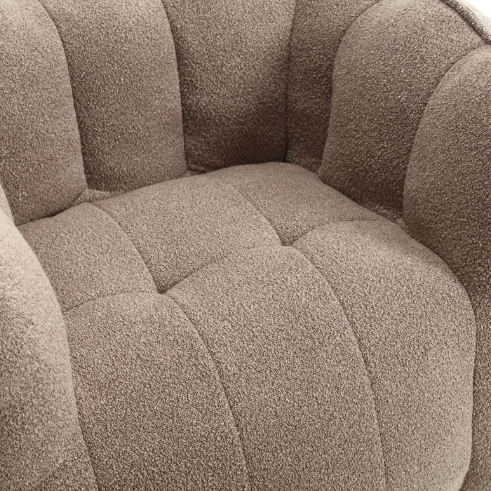 Soft Chenille Bean Bag Chair With High Resilient Foam