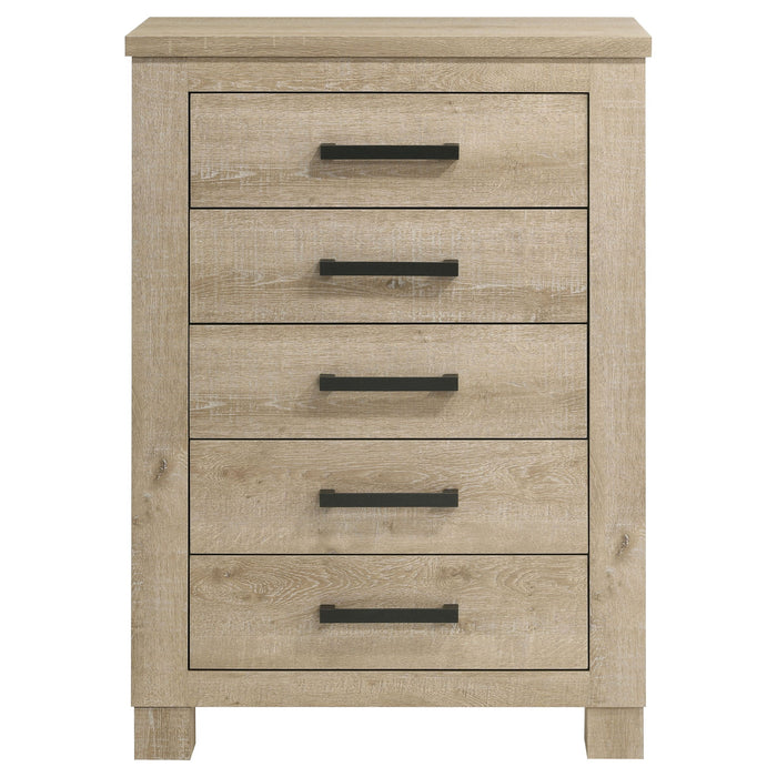 Sansome - 5 Drawer Bedroom Chest - Oak