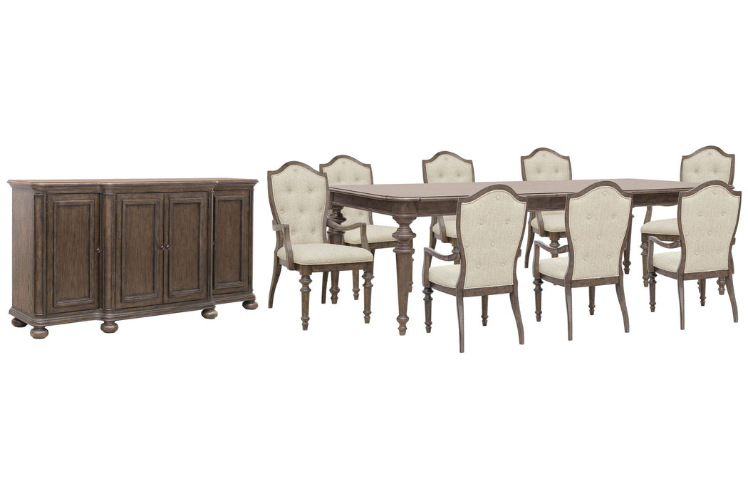 Saddle Creek - Extendable Leg Dining Table Set