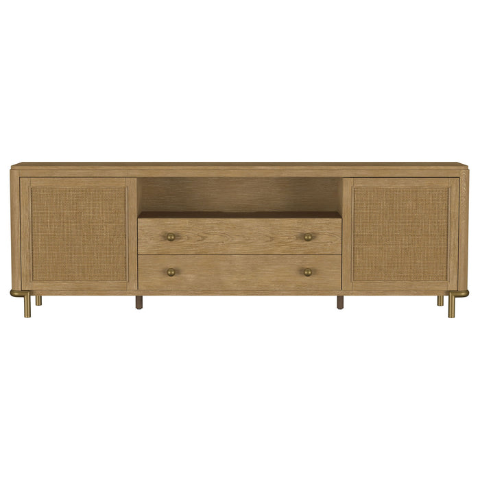 Benson - 2 Door TV Stand With Dual Drawers