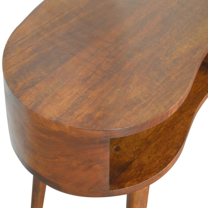 Rounded Writing Desk - Chestnut