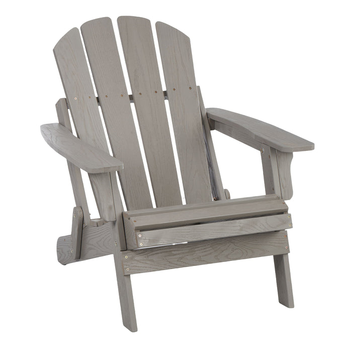 Oversize Outdoor Folding Adirondack Chair - Gray
