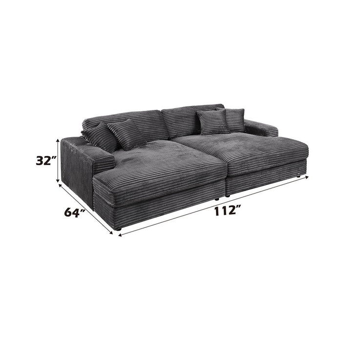 Hilde - Sectional Sofa With 4 Pillows