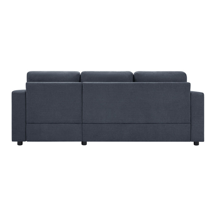 Modern L-Shaped Sectional Sofa With Curved Chaise, USB Ports, And Side Storage Pockets