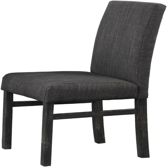5 Piece Transitional Dining Set With Table And Upholstered Chairs