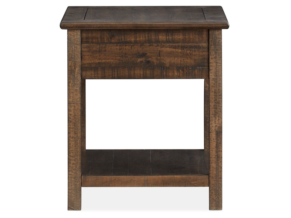 Smithton - Rectangular End Table - Homestead Brown