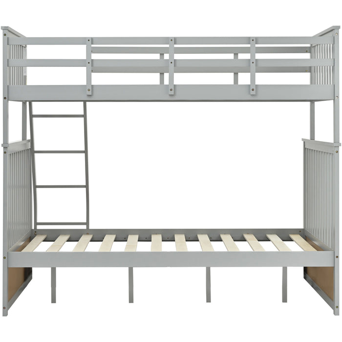 Bunk Bed With Ladder, And Safety Guard Rails