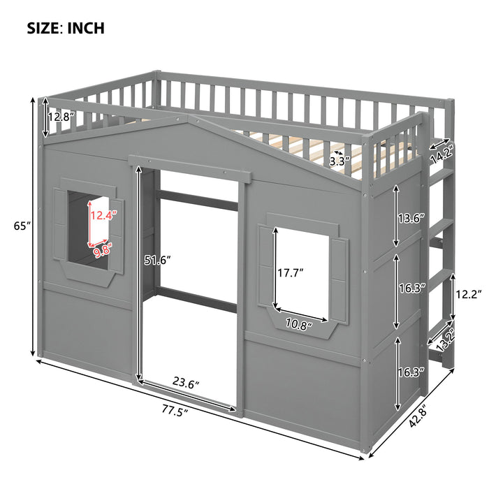 House Loft Bed With Ladder