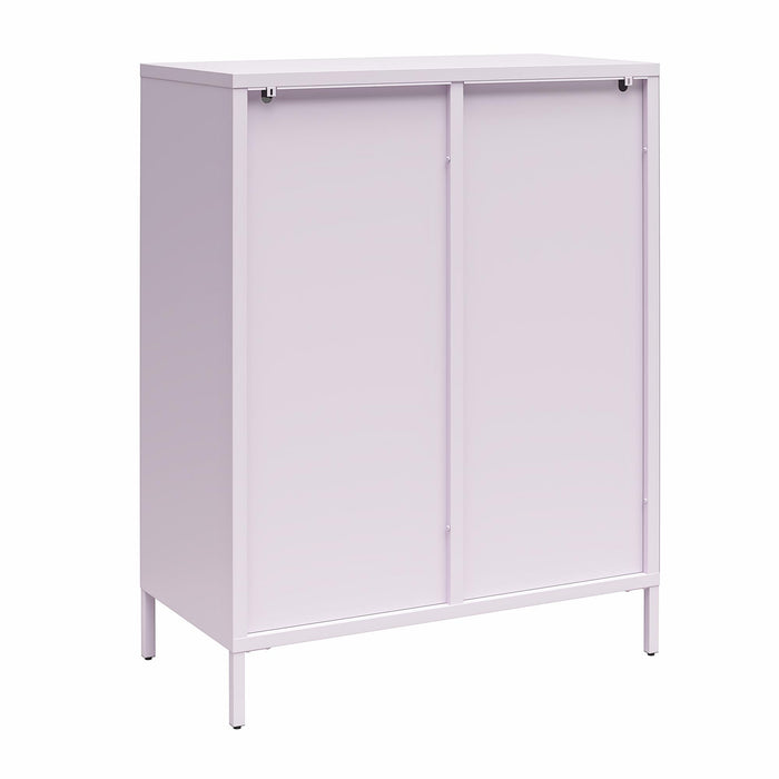 Luna - 2 Door Accent Cabinet With Fluted Glass