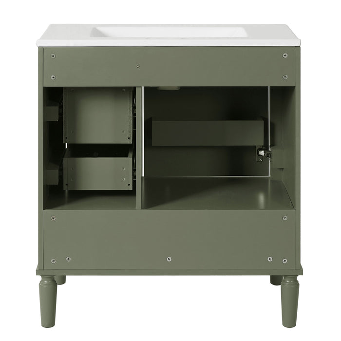 Traditional Bathroom Vanity Set With Soft Close Doors