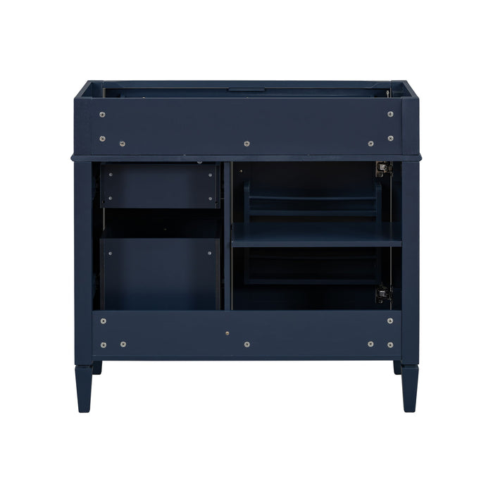 Bathroom Vanity Without Top Sink, Modern Bathroom Storage Cabinet With 2 Drawers And A Tip-Out Drawer