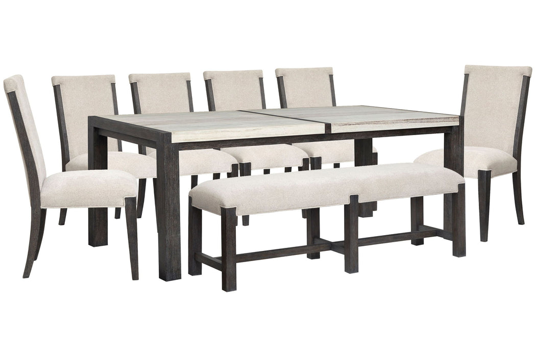 Plum Creek - 8 Piece Rectangular Dining Table Set