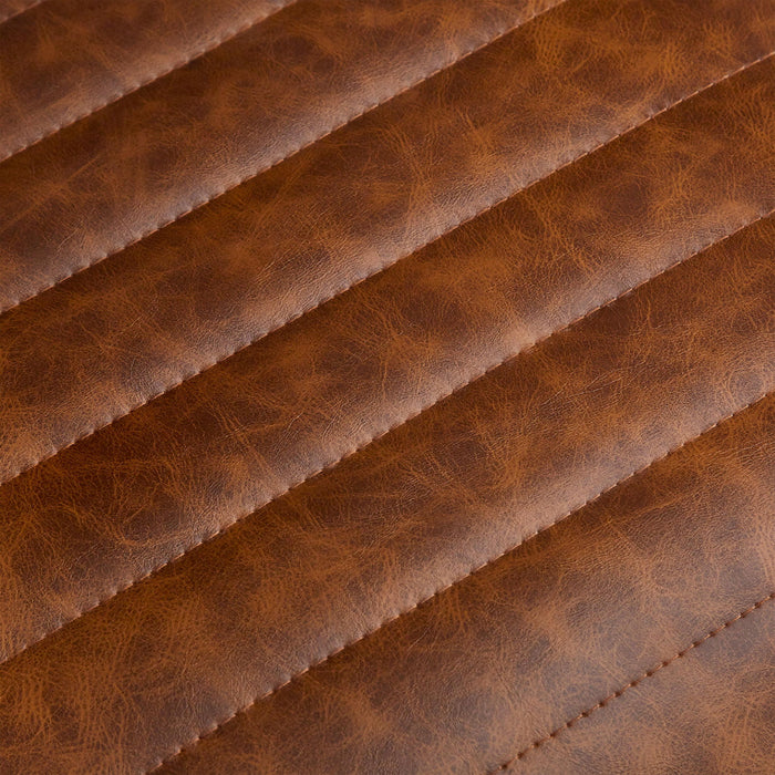 Counter Stools (Set of 2), Upholstered Counter Stools With Iron Frame, Backrest, Footrest, Arm Counter Stools For Home Bar, Kitchen Counter - Brown