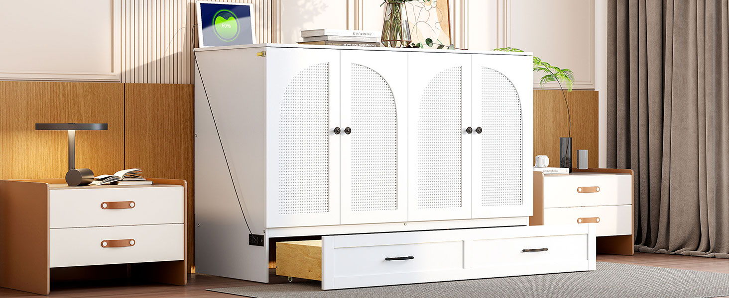 Murphy Bed With Large Drawers