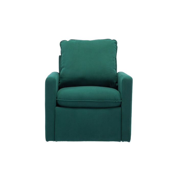 Coolmore Accent Sofa Chair For Living Room, 360 Degree Swivel Barrel Club Chair, Leisure Arm Chair