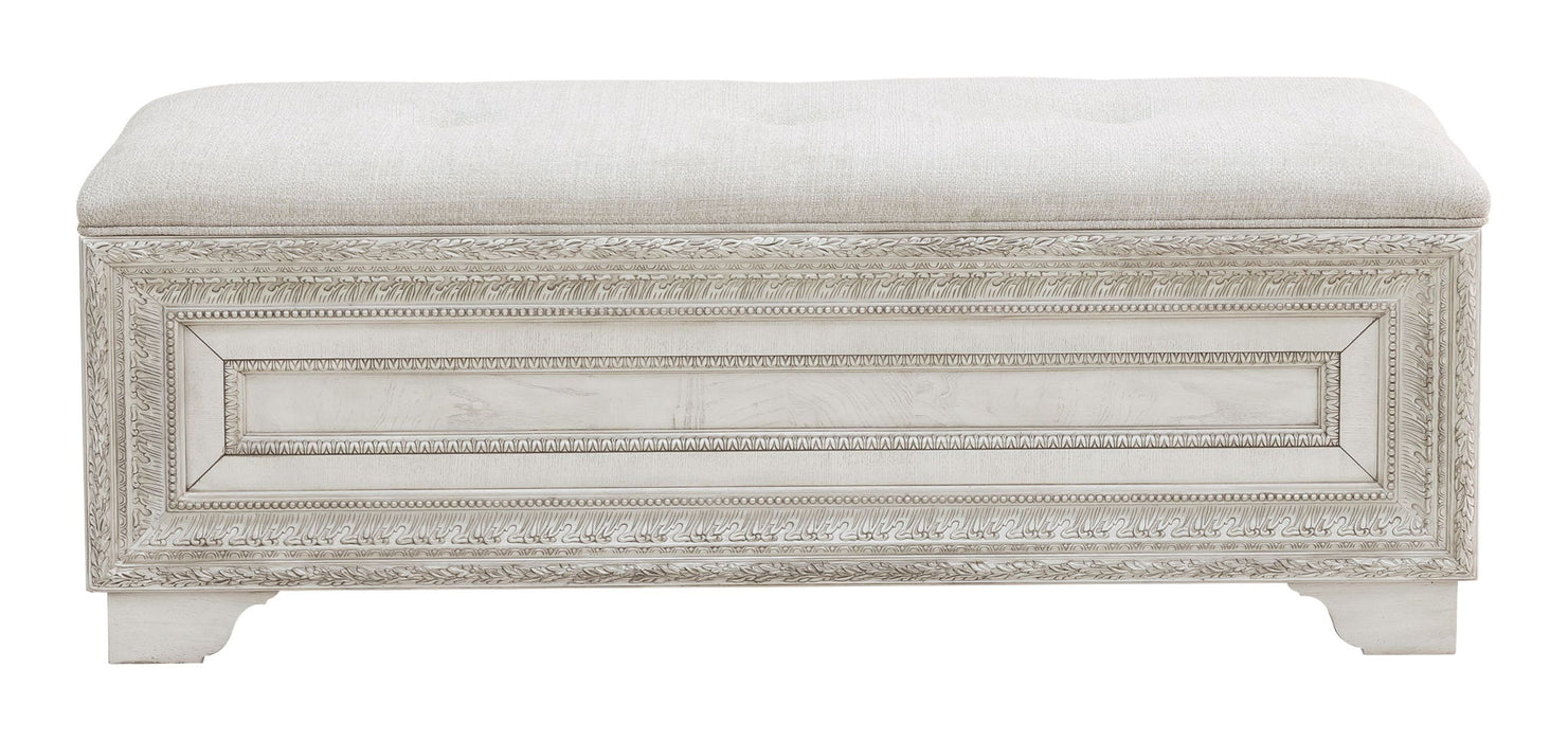 Camila - Storage Bed Bench - Creamy White
