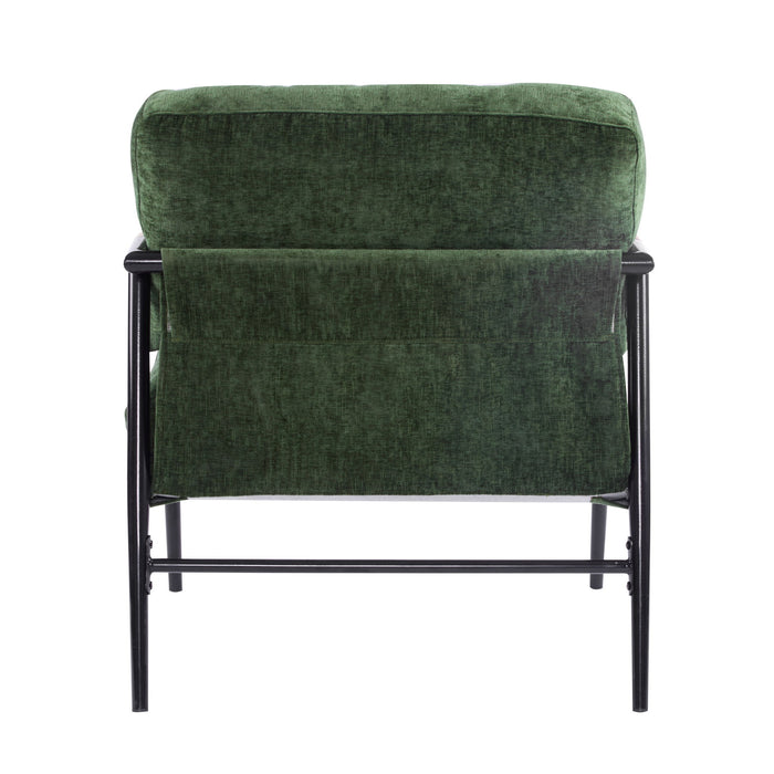 Modern Accent Chair With Plush Cushions, Cozy Seating
