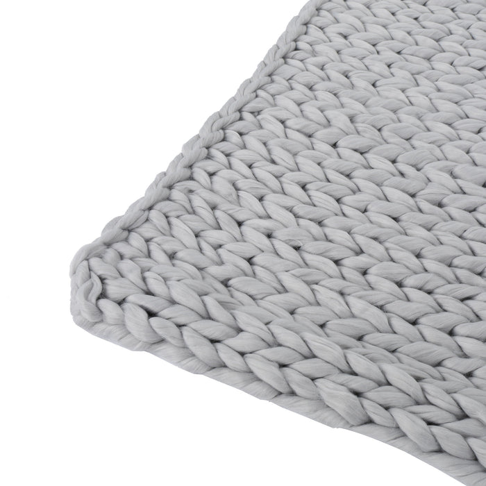 Cozy Knitted Acrylic Throw Blanket With Double Sided Design