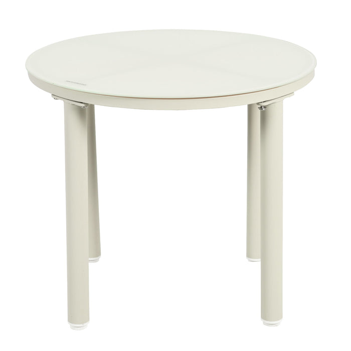 6 Piece Patio Set, Half Moon Outdoor Sectional Sofa With 2 High Low Coffee Tables, 4 Pillows & Cushions