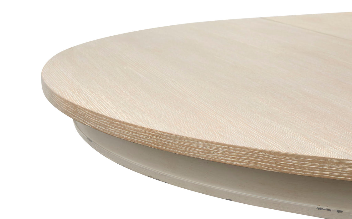 Echo Isles - Extendable 54" Round Dining Table - Sea Pearl And Driftwood
