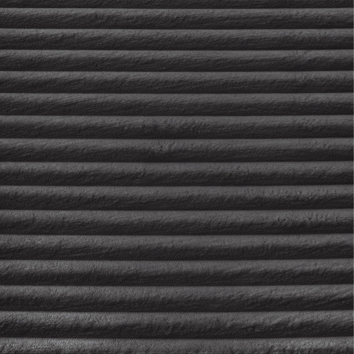 Modular Corduroy Sectional With Arched Armrests, Includes 3 Back Cushions & 2 Throw Pillows