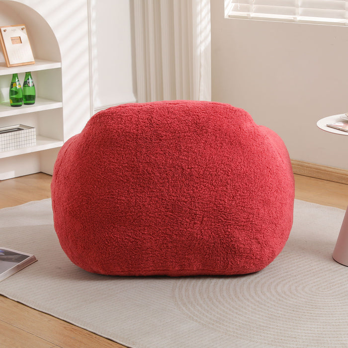 Giant Bean Bag Chair, Spacious Memory Foam With Armrests