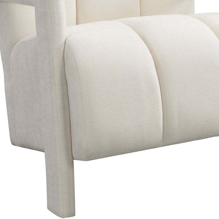 Modern Minimalist Leisure Armchair With L Shaped Armrests