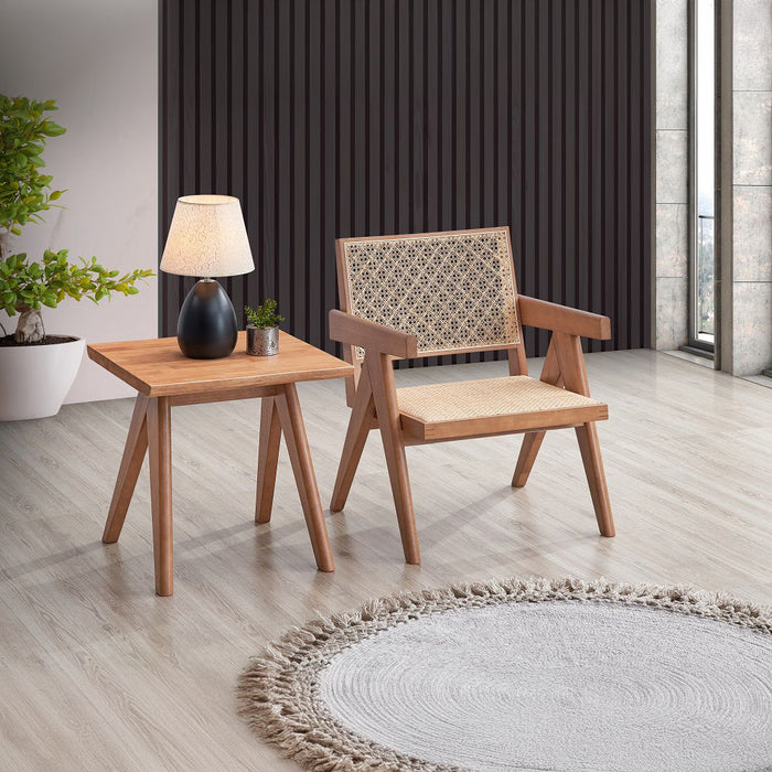 Velentina - Accent Chair - Rattan & Natural