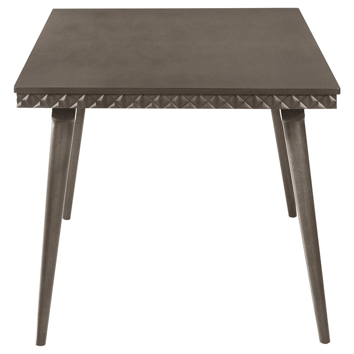 Perkins - 5 Piece Rectangular Dining Set With Chairs - Dark Brown