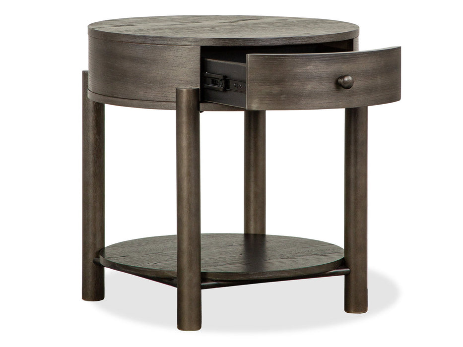 Hadleigh - Round End Table - Coffee Bean