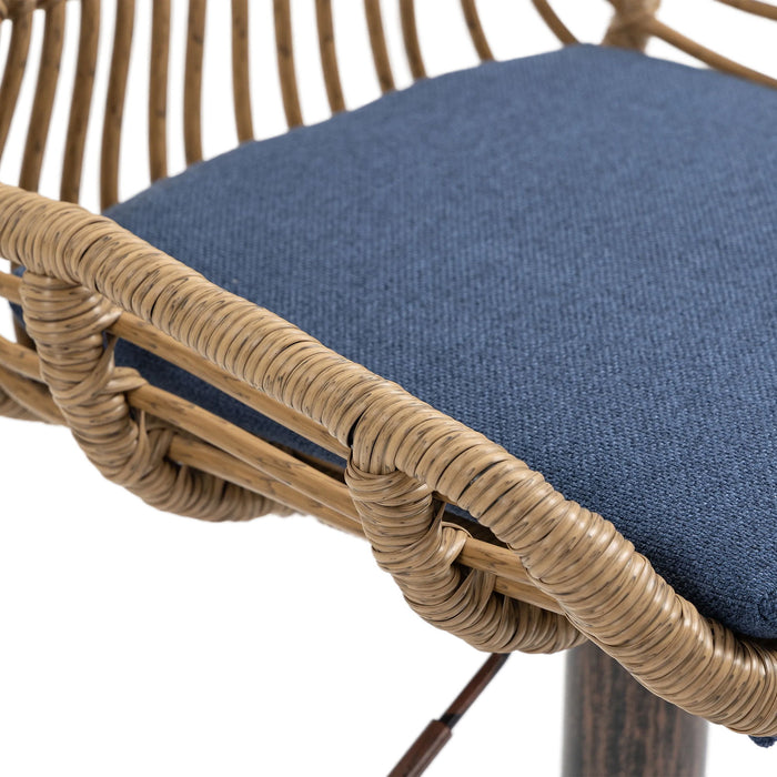 Modern Swivel Bar Stools Adjustable Counter Chairs With Footrest (Set of 2)