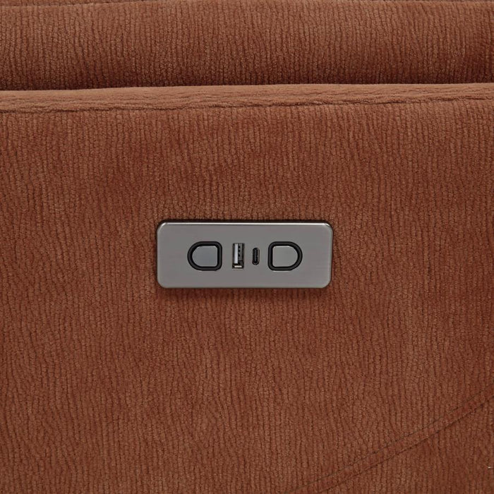 Adler - Upholstered Power Swivel Glider Recliner