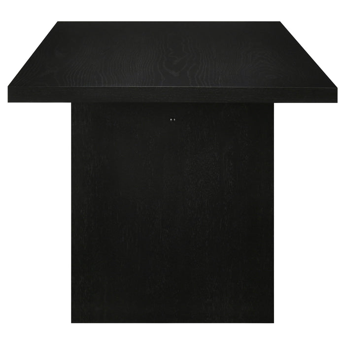 Decker 7-piece 82-inch Rectangular Dining Set Wheat and Black