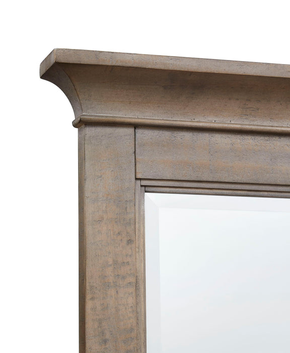 Paxton Place - Wood Landscape Mirror - Dove Tail Gray