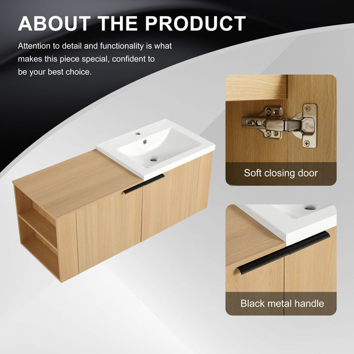 Modern Bathroom Vanity Sink Combo With Spacious Storage